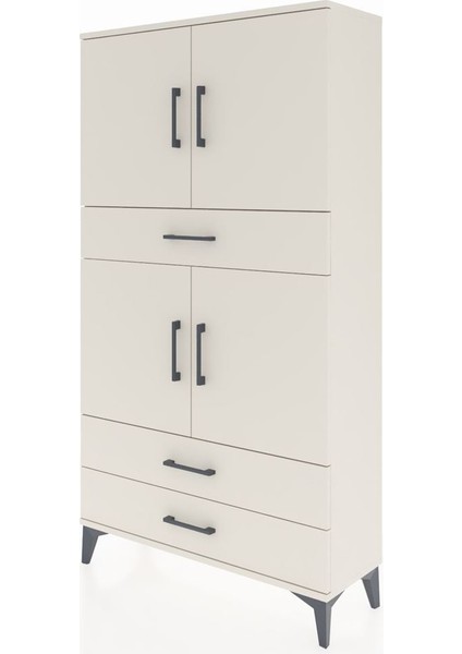 Arges Dolap 4 Raflı 3 Çekmeceli 4 Kapaklı 88X30X163 Aytaşı-Aytaşı modelleri