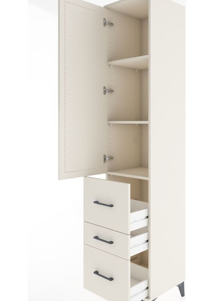 Hyperion Dolap 3 Raflı 3 Çekmeceli Tek Kapaklı 44X44X221 Aytaşı-Aytaşı indirimleri