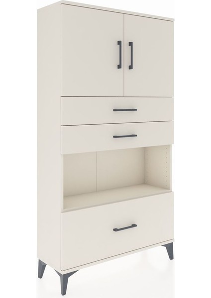 Arges Dolap 3 Raflı 3 Çekmeceli 2 Kapaklı 88X30X163 Aytaşı-Aytaşı fiyatları