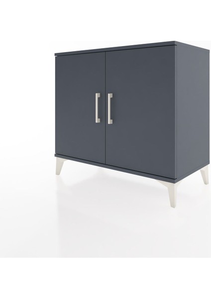 Hyperion Şifonyer Tek Raflı 2 Kapaklı 88X44X80 Antrasit-Antrasit modelleri