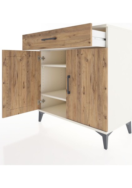 Hyperion Şifonyer 2 Raflı Tek Çekmeceli 2 Kapaklı 88X44X96 Aytaşı-Çam fırsatları
