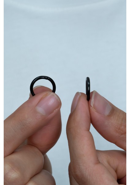 Ince Halka Unisex Erkek Çelik Küpe Çifti mse5