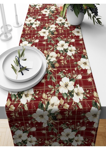 Yılbaşı Serisi 140X40 cm Dijital Baskılı Runner (Christmas Noel)