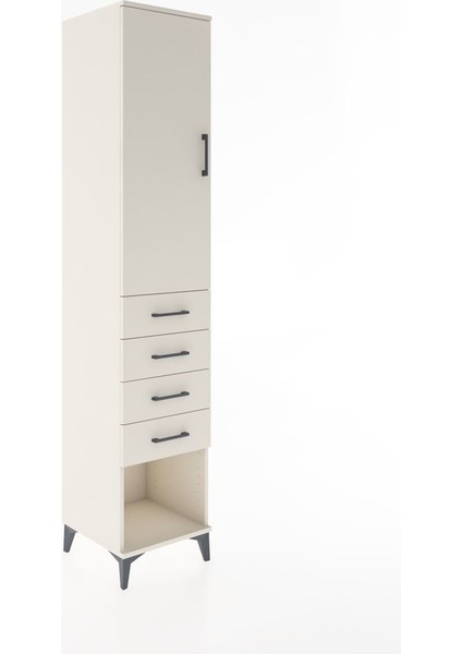 Hyperion Dolap 3 Raflı 4 Çekmeceli Tek Kapaklı 44X44X221 Aytaşı-Aytaşı fiyatları