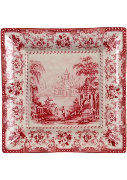 Lucky Art Florantine Kül Tablasi 18CM Kirmizi