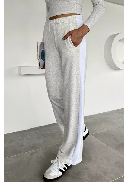 Kadın Bel Lastikli Yan Şerit Detaylı Eşofman Altı P-00018622