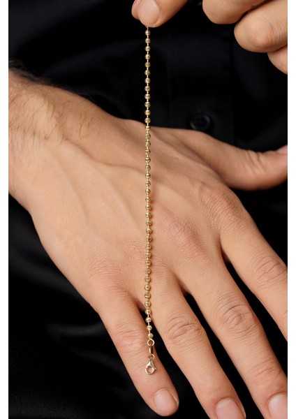 14 Ayar Altın Luna Zincir Erkek Bileklik fırsatları