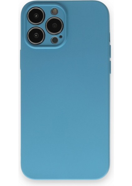 iPhone 13 Pro Max Içi Kadife Kaplı Esnek Silikon Kapak Ryc/ Nano Lansman