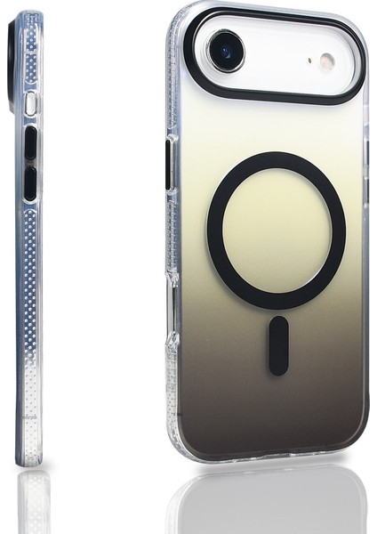 Apple iPhone 17 Air Kılıf Transparan Renk Geçişli M-Safe Şarj Özellikli Toros Kapak fiyatları