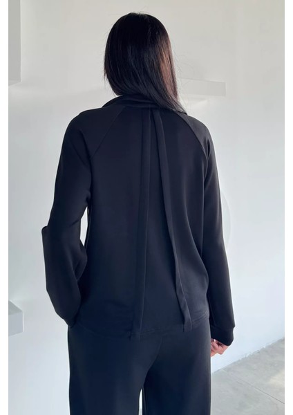 Kadın Ön Fermuarlı Sweat Bel Lastikli Palazzo Pantolon Ikili Takım P-00018850 indirimleri