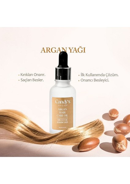 Candy's Argan Saç Bakım Serumu ve Yağı