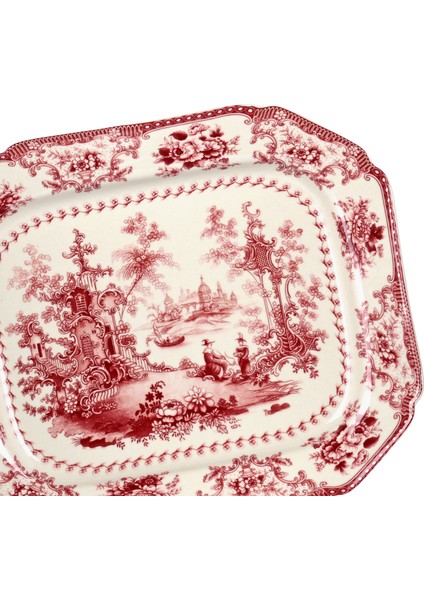 Lucky Art Florantine Sunum Tabaği 31CM Kirmizi fiyatları