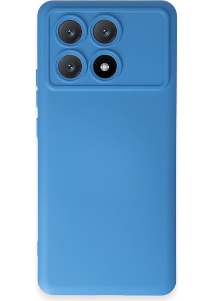 Poco X6 Pro Kılıf Içi Kadife Kaplı Nano Silikon Kapak - Mavi
