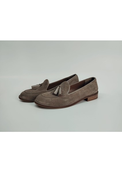 Kadın Hakiki Deri Vizon Süet Ayakkabı