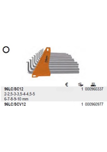 Allen Anahtar Tk.beta 12 Parcali Uzun fiyatları