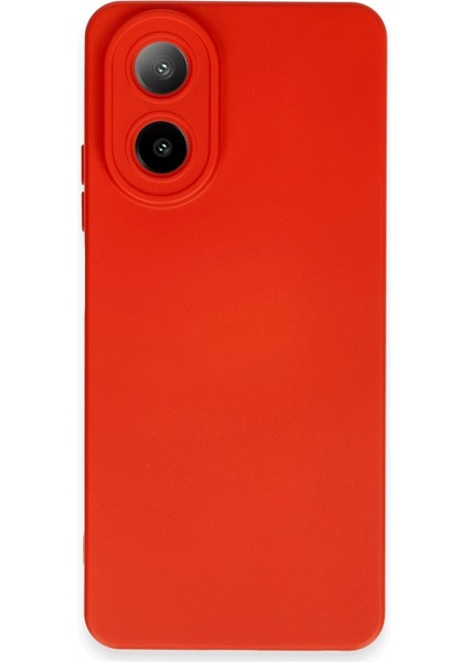 Oppo A38 Kılıf Içi Kadife Kaplı Nano Silikon Kapak - Kırmızı