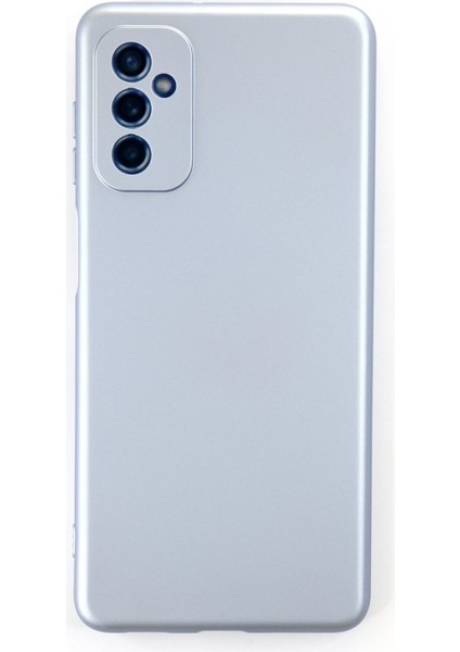 Samsung Galaxy M52 5g Kılıf Içi Kadife Kaplı Nano Silikon Kapak - Sky Blue