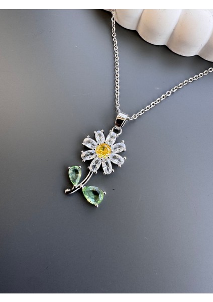 Papatya Kolye Çelik