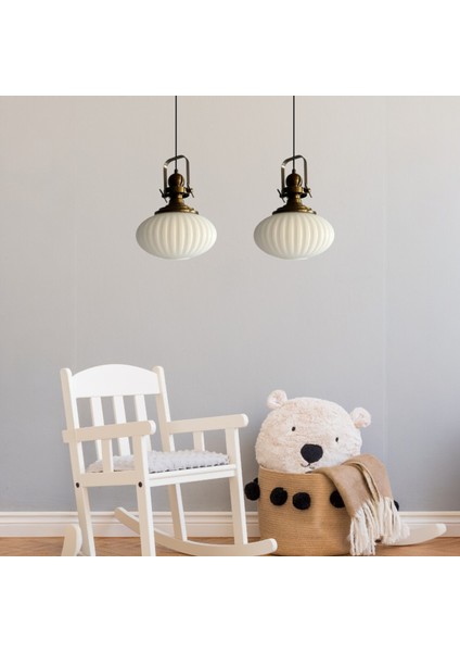 Elegant Cam Beyaz Ikili Avize Delikli Eskitme Başlık Sarkıt Lamba Restoran Salon Aydınlatma fırsatları