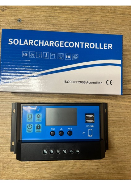 10 A Amper Solar Şarj Kontrol Cihazı Regülatörü 10AH 12/24V