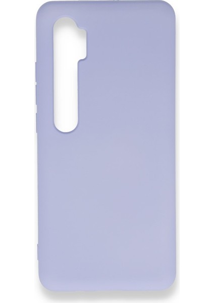 Xiaomi Mi Note 10 Lite Kılıf Içi Kadife Kaplı Nano Silikon Kapak - Lila