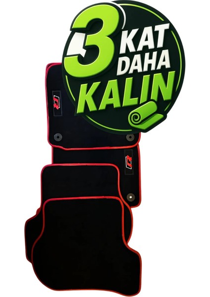 Volkswagen Golf 5 2004 Araca Özel Halı Oto Paspas Yuvarlak Klips