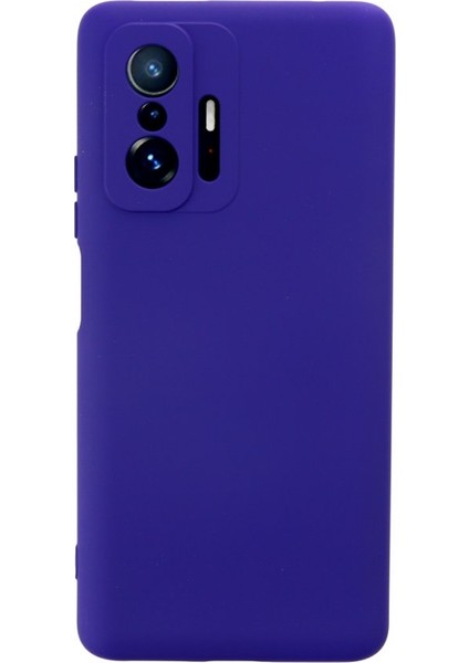 Xiaomi Mi 11T Kılıf Içi Kadife Kaplı Nano Silikon Kapak - Mor