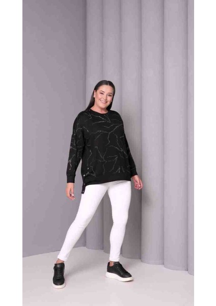 Büyük Beden Taşlı Bluz modelleri