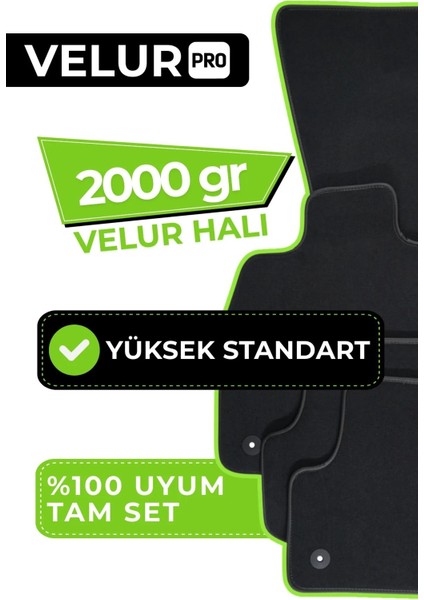 Peugeot 301 2023 Tam Uyumlu Halı Paspas Takımı Kalın Velur Halı fırsatları