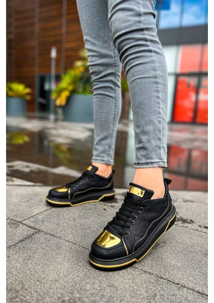 CH183 - Cst Jet Setter Mirror Erkek Ayakkabı Sıyah/altın modelleri