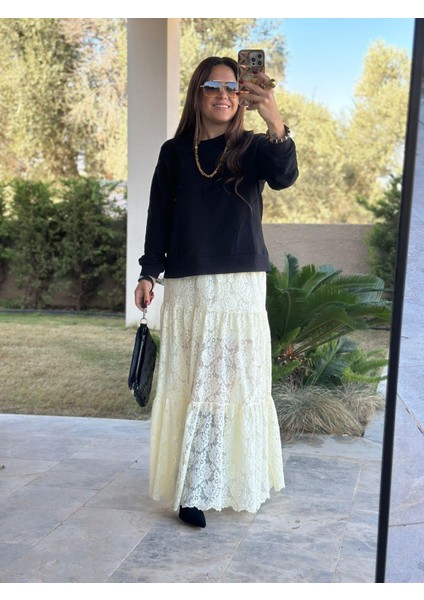 Etek Ucu Dilimli Sarı Etek fiyatları