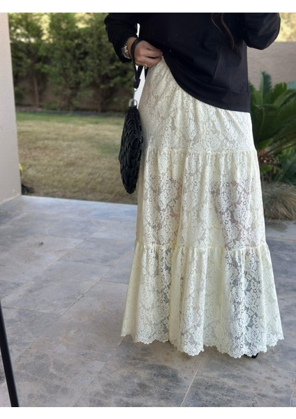 Etek Ucu Dilimli Sarı Etek fırsatları