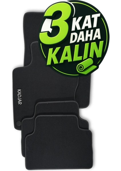 Renault Kadjar 2015 Araca Özel Halı Oto Paspas