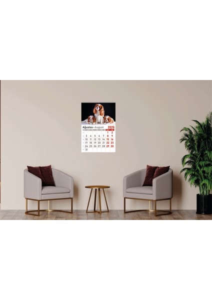 Takvim - Spiralli 12 Yaprak 32X47 cm - Kuşe Kağıt Duvar Takvimi modelleri