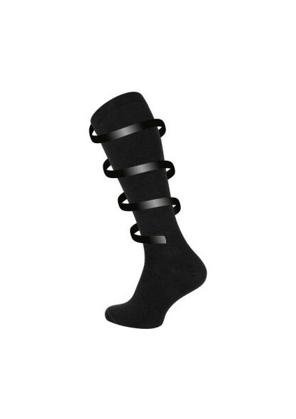 Seyahat Çorabı, 3 Adet, 43-46, %65 Pamuk, Diz Altı, Siyah modelleri