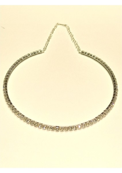 Sıra Taşlı Lüks Boyun Tasma Kolye