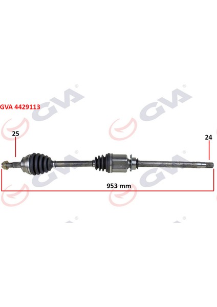 Xmpdby Komple Aks Sağ Fiorino 1.3 Mtj 07-13 953MM Aks Lale Li