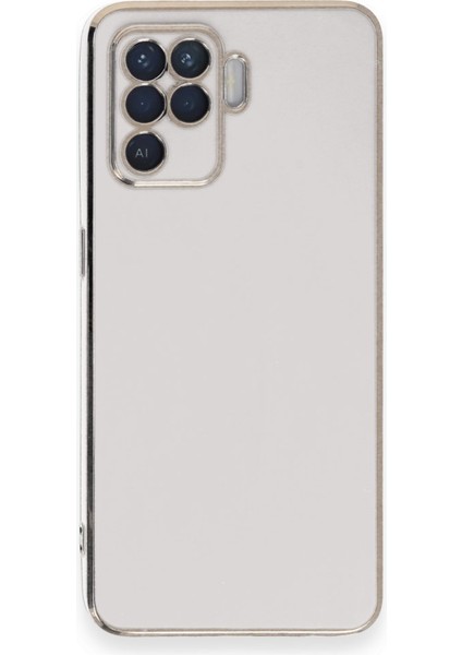 Oppo Reno 5 Lite Kılıf Şık ve Parlak Silikon Kapak Ryc/volet