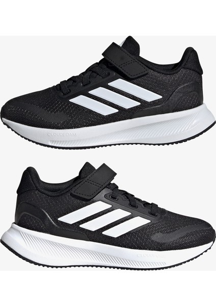 Runfalcon 5 Çocuk Siyah Koşu Ayakkabısı.-