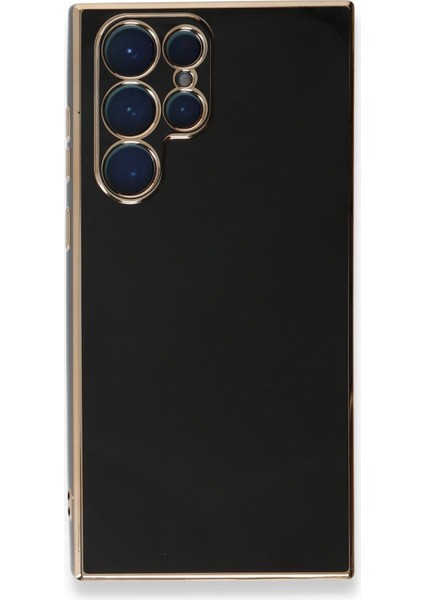 Samsung Galaxy S22 Ultra Kılıf Parlak Yapılı Esnek Volet Silikon Kapak