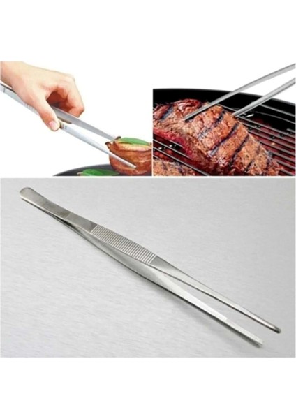 Masterchef Pratik Cımbız Maşa Pişirme Cımbızı Çelik Maşa 26 cm | Profesyonel Şef Cımbızı modelleri