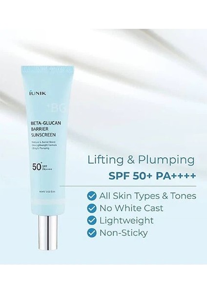 Beta-Glucan Barrier Sunscreen Spf 50+ Pa++++ – Cilt Bariyerini Güçlendiren Güneş Koruyucu indirimleri