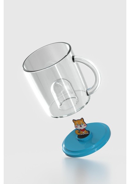 Joy Kedi Figürlü 250 ml Kulplu Tritan Bardak 222053 Mavi modelleri