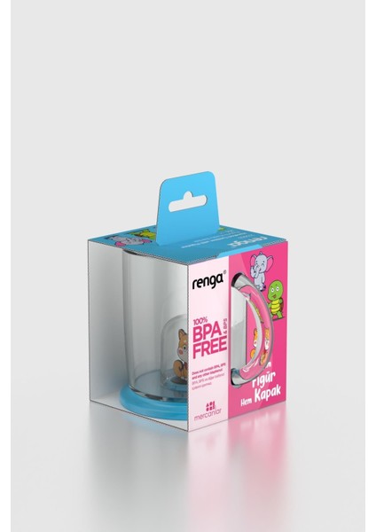 Joy Kedi Figürlü 250 ml Kulplu Tritan Bardak 222053 Mavi fırsatları