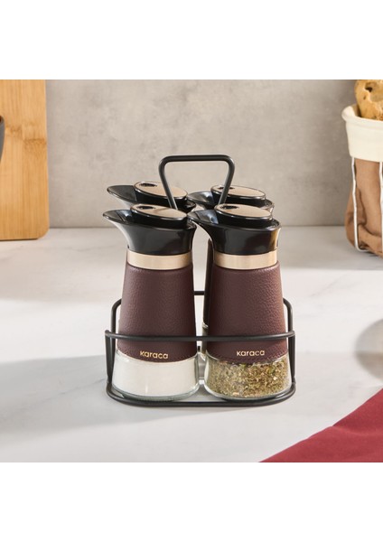 New Latin 5 Parça Cam Baharat Seti