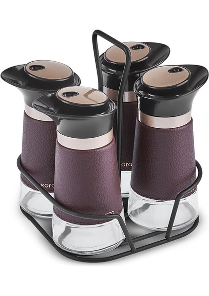 New Latin 5 Parça Cam Baharat Seti fiyatları