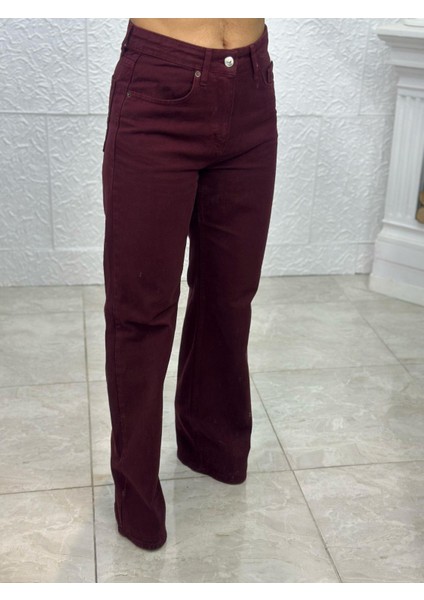 Straight Bordo Jean Pantolon fiyatları