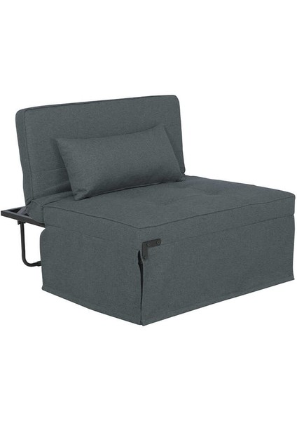 Cube Katlanır Yataklı Puf - Koyu Gri 96X189X42.5 / 96X168X92.5 cm fiyatları