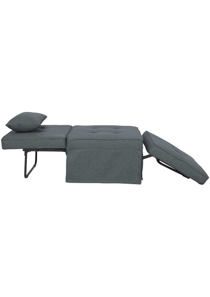 Cube Katlanır Yataklı Puf - Koyu Gri 96X189X42.5 / 96X168X92.5 cm indirimleri