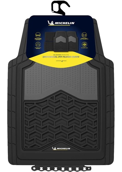 MC34891 Tüm Araçlara Uyumlu 4 Parça Üniversal 3D Havuzlu Oto Paspas